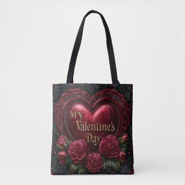 Valentine’s Day Tote Bag | Romantic, Cute Tasche (Vorderseite)