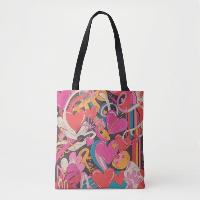 Valentine’s Day Tote Bag | Romantic, Cute Tasche (Vorderseite)