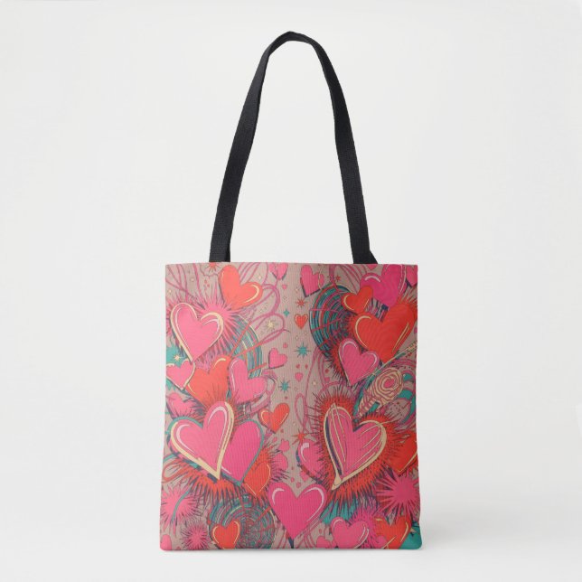 Valentine’s Day Tote Bag | Romantic, Cute Tasche (Vorderseite)
