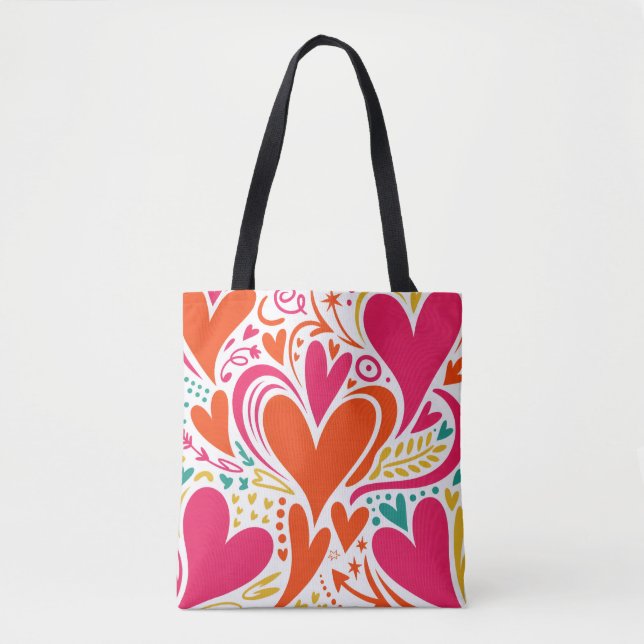Valentine’s Day Tote Bag | Romantic, Cute Tasche (Vorderseite)