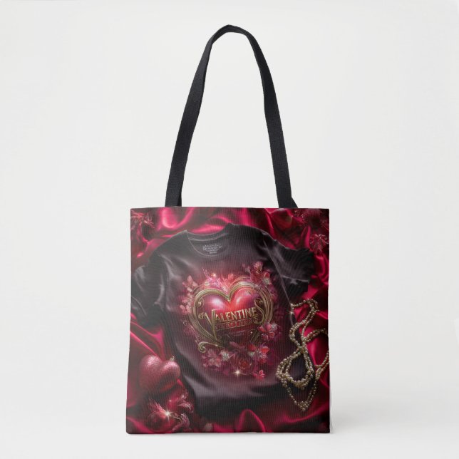 Valentine’s Day Tote Bag | Romantic, Cute Tasche (Vorderseite)