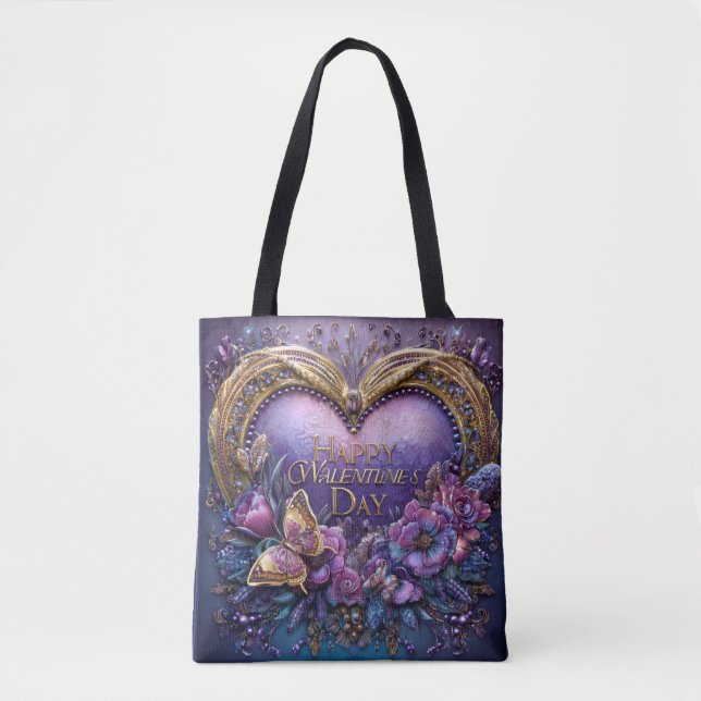 Valentine’s Day Tote Bag | Romantic, Cute Tasche (Vorderseite)