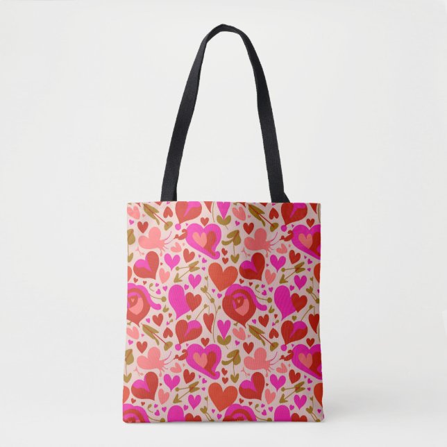 Valentine’s Day Tote Bag | Romantic, Cute Tasche (Vorderseite)