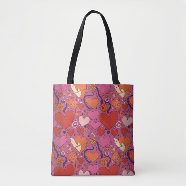 Valentine’s Day Tote Bag | Romantic, Cute Tasche (Vorderseite)