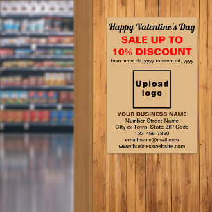 Valentine Sale of Light Brown Poster