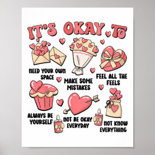 Valentine School Psychologin Lehrerin für psychisc Poster