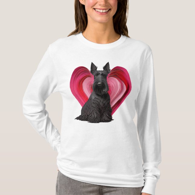 Valentine Scottie T-Shirt (Vorderseite)
