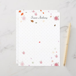 Valentine Shabby Chic Polka Dot Papier fixe