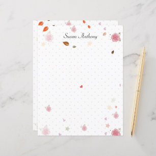 Valentine Shabby Chic Polka Dot Papier fixe