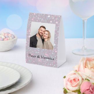 Valentine Shiny Personalized Lovely Table Sign Tischaufsteller