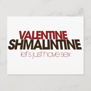 Valentine Shmalintine Feiertagspostkarte