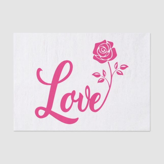 Valentine Sie für alle Ewigkeit Gewebepapier Seidenpapier (Vorderseite)