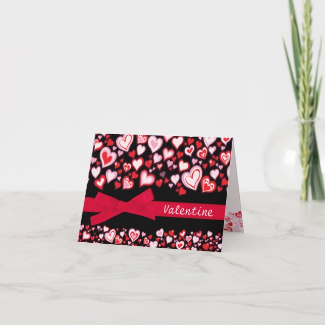 Valentine s'il vous plaît être mon coeur carte et  (Devant)