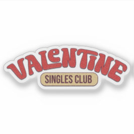 Valentine Single Club Sticker - Valentinsticker