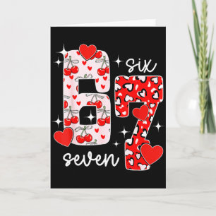 Valentine Six Seven Lustig 67 Meme Gen Alpha Slang Karte