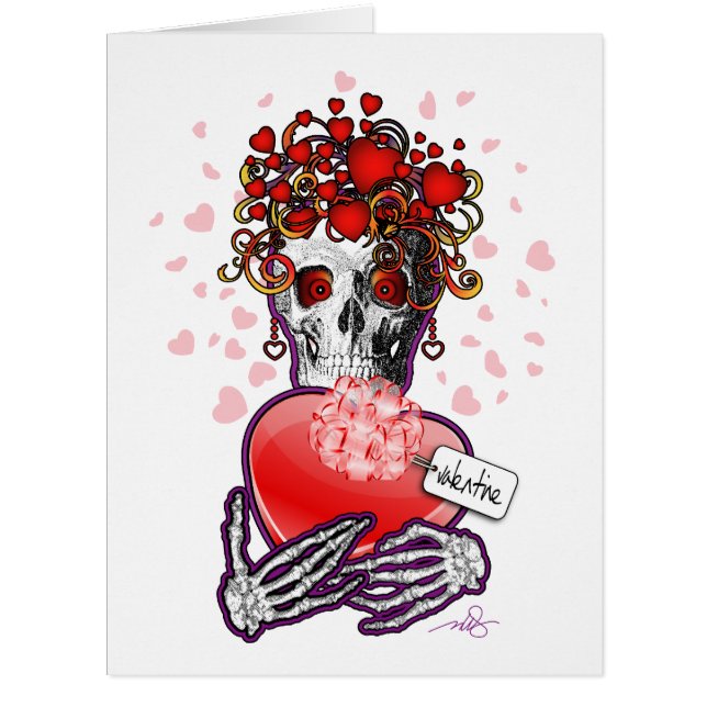 Valentine Skull Liebe (Vorderseite)