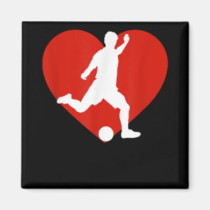 Valentine Soccer Player Valentine's Day Soccer Hea Magnet