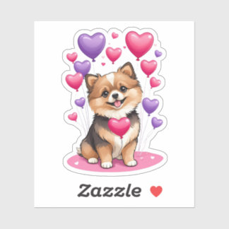Valentine Spitz 3" x 3" Vinyl Stickers Aufkleber