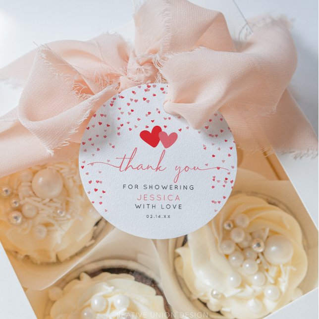 Valentine Sweetheart Baby Shower Gefallen Geschenk Geschenkanhänger (little sweetheart baby shower)