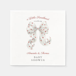 Valentine Sweetheart Baby Shower Serviette