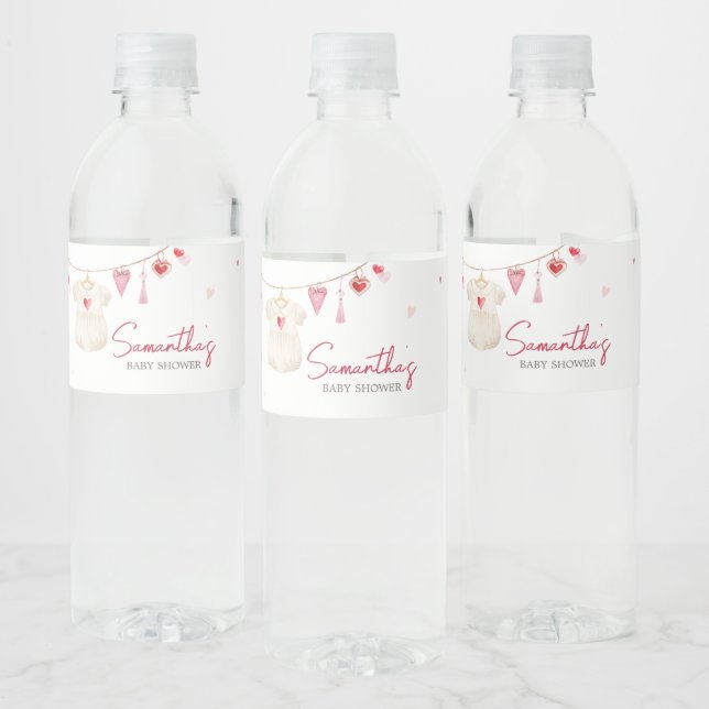 Valentine Sweetheart Babydusche (Flaschen)