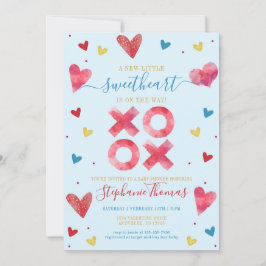 Valentine Sweetheart Boy Baby Shower Einladung