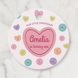 Valentine Sweetheart Candy Birthday Favor Tags Geschenkanhänger