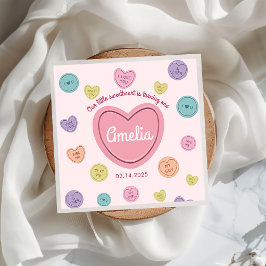 Valentine Sweetheart Candy Birthday Paper Napkin Serviette
