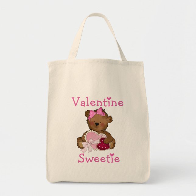 Valentine Sweetie T - Shirt und Geschenke Tragetasche (Vorne)