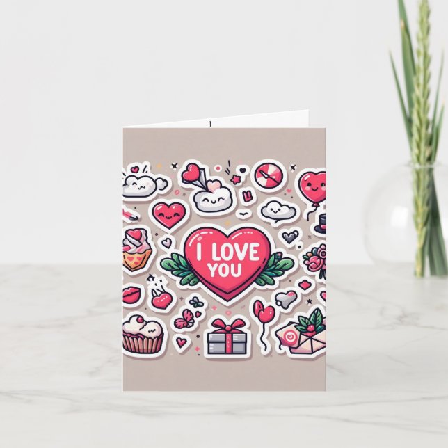 Valentine-Tageskarte Karte (Vorderseite)