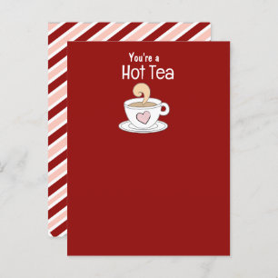 Valentine Tea Gastgeschenk Postkarte