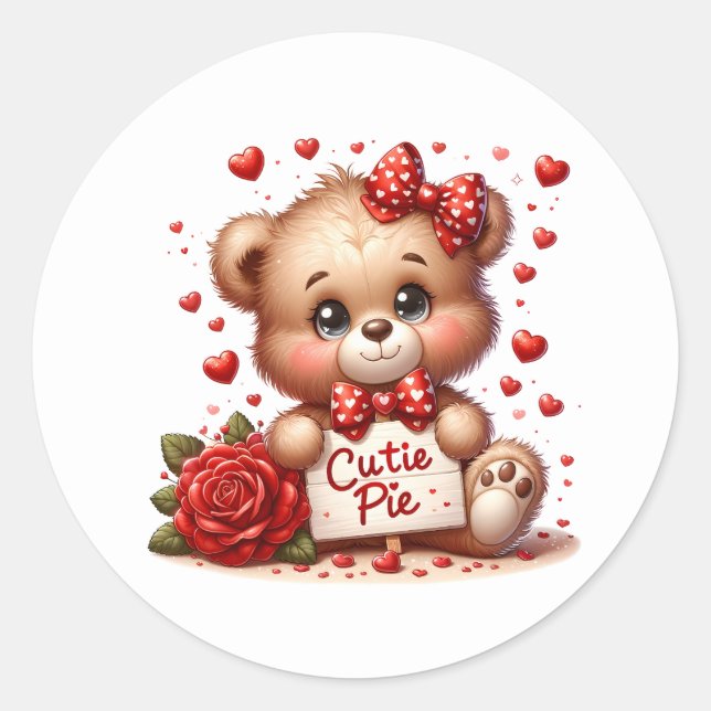 Valentine Teddy Stickers (Devant)