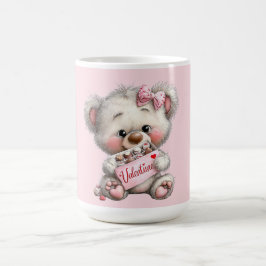 Valentine Teddy with Chocolates Kaffeetasse