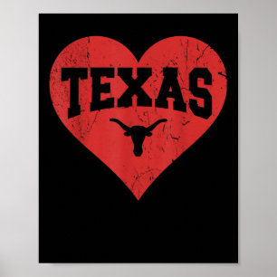 Valentine Texas Shirt Frauen Männer Kinder Staat T Poster