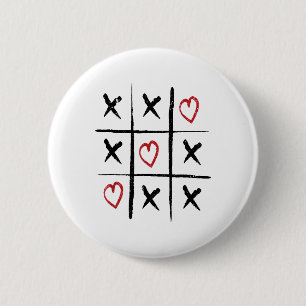 Valentine Tic Tac Toe Herztag Button