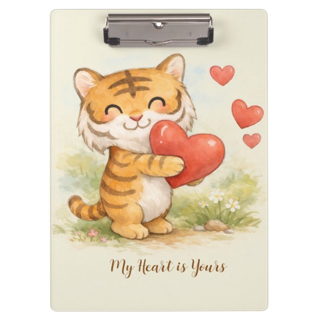 Valentine tiger klemmbrett (Vorderseite)