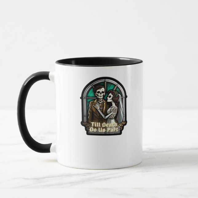 Valentine Till Death Do us Part Classic Tasse (Links)