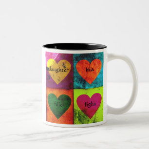 Valentine-Tochter-Tasse Zweifarbige Tasse