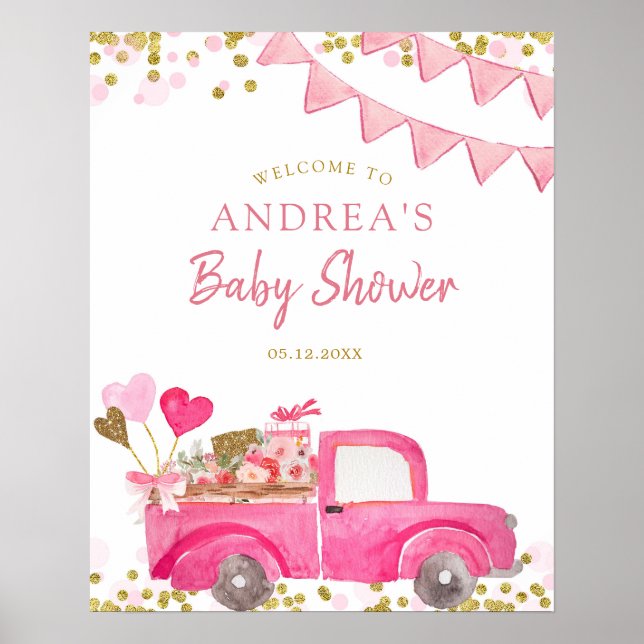 Valentine Truck Sweetheart Affiche de bienvenue (Devant)