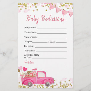 Valentine Truck Sweetheart Baby Vorhersagen