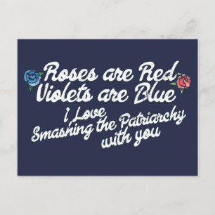Valentine Valentine Gedicht Valentinstag Feminismu Postkarte