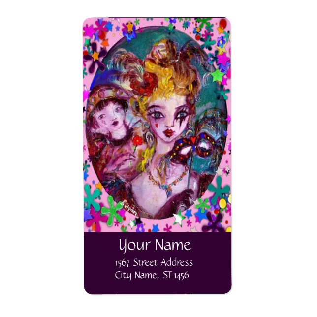 VALENTINE VENEZIANISCH MASQUERADE CONFETTI (Vorne)