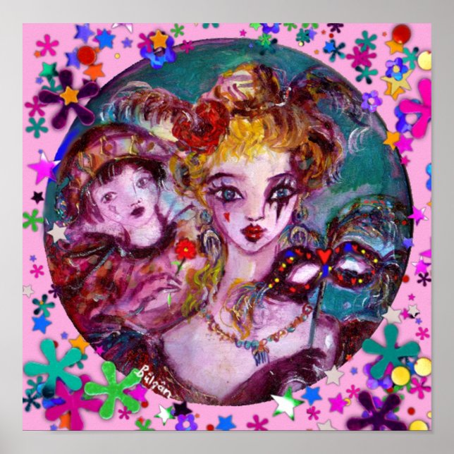 VALENTINE VENEZIANISCH MASQUERADE MASCHINE POSTER (Vorne)