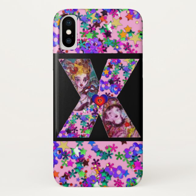 VALENTINE VENEZIANISCH MASQUERADE MONOGRAM X SCHRE Case-Mate iPhone HÜLLE (Rückseite)
