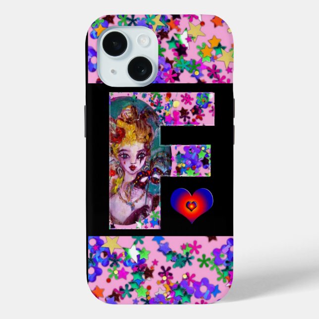 VALENTINE VENEZIANISCH MASQUERADE MONOGRAMM F SCHR Case-Mate iPhone HÜLLE (Rückseite)