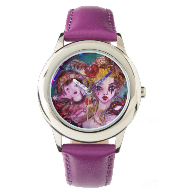 VALENTINE VENEZIANISCH MASQUERADE PARTY ARMBANDUHR (Vorderseite)
