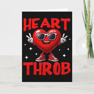 Valentine Vibe Cool Heart Friedenszeichen Kleinkin Karte