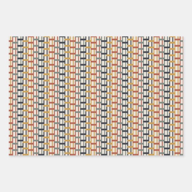 Valentine Vibes Art Nouveau Pattern  Geschenkpapier Set (Vorderseite)