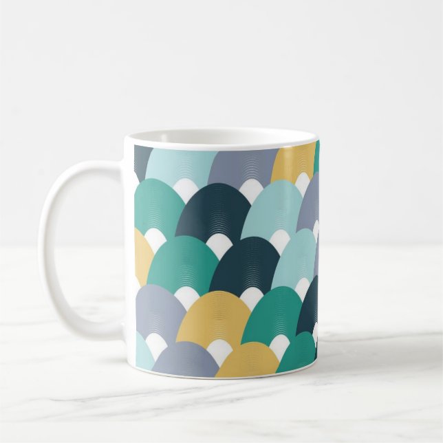 Valentine Vibes Floral Pattern  Kaffeetasse (Links)