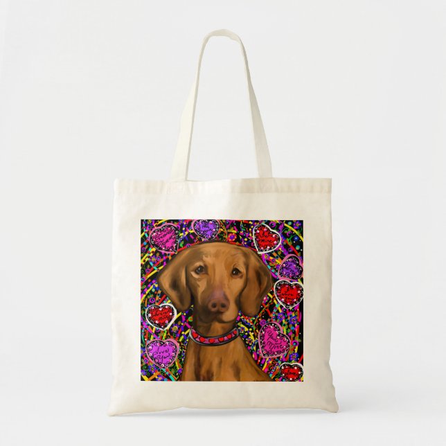 Valentine Vizsla Tragetasche (Vorne)